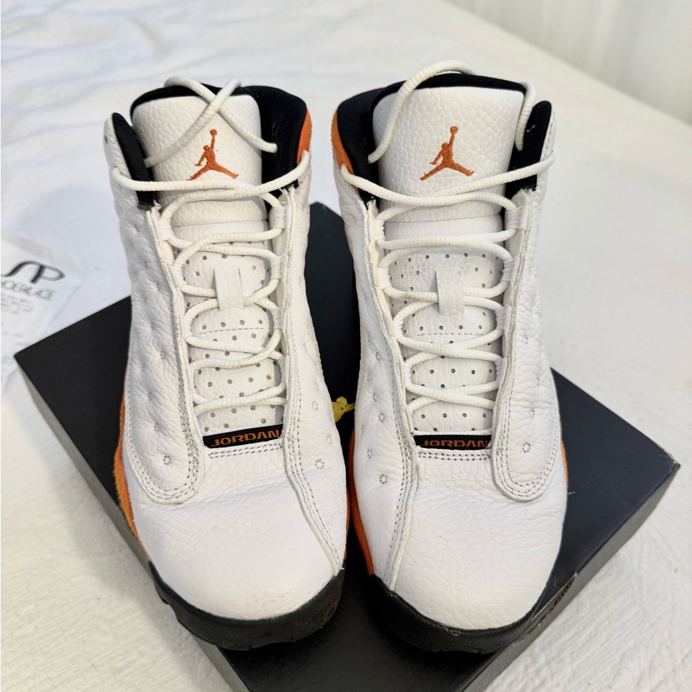 Nike Air Jordan 13 Retro Starfish Orange GS 5.5Y Women’s 7 Sneakers Youth Kids - Picture 10 of 15
